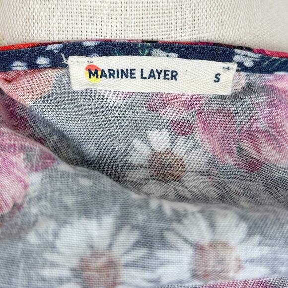 Marine Layer Mini Wrap Floral Dress - Picture 4 of 5